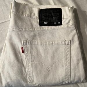 White Levi's. Slim Fit 511. 34 36 New In Package
